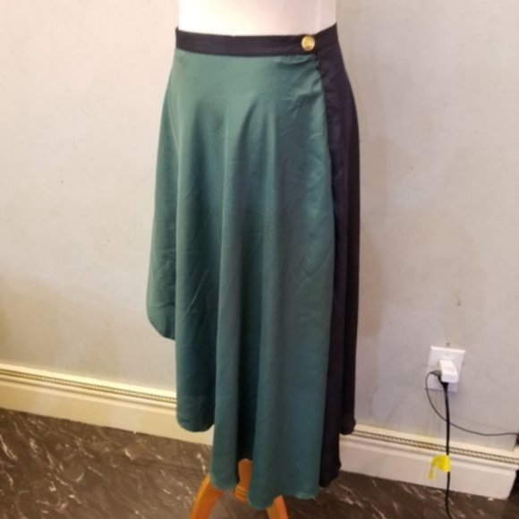 Alice Moon Blue and Green high low skirt size S (53) - Picture 6 of 7